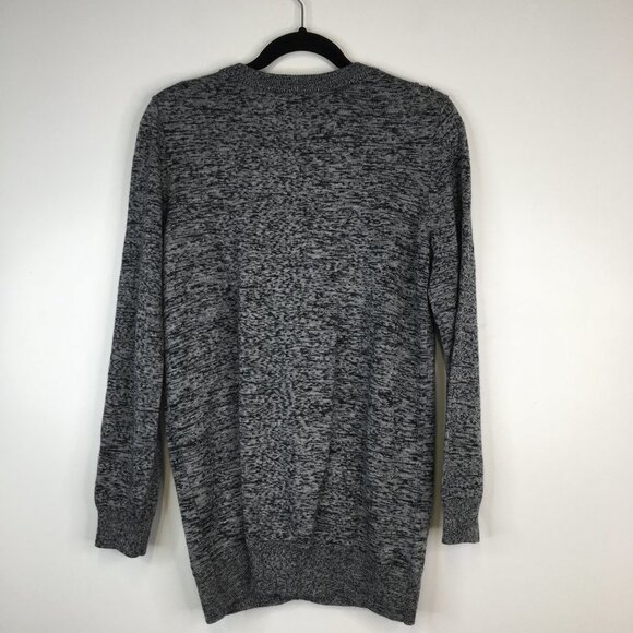 Calvin Klein Gray Heathered Lightweight Cardigan Front Pockets Size M - Picture 9 of 11